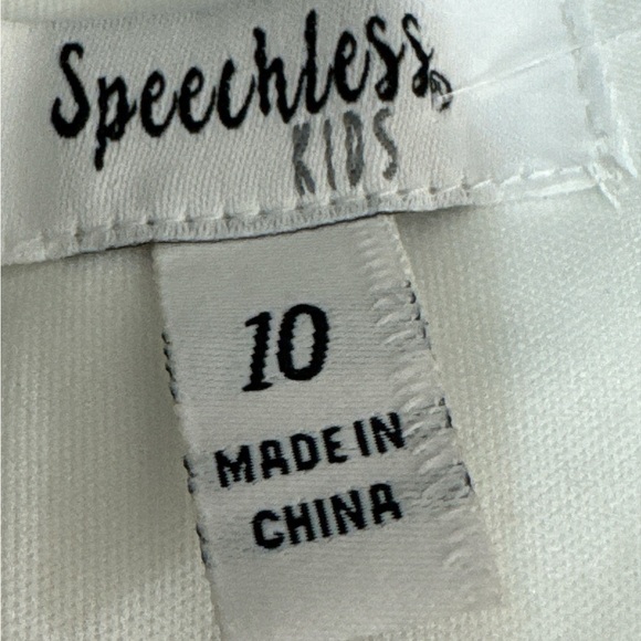 Speechless Kids Flower Girls Dress Ivory with Rhinestone Belt Size 10 - Picture 9 of 13